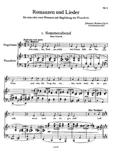 Романсы и песни, Op.84: Сборник by Иоганнес Брамс