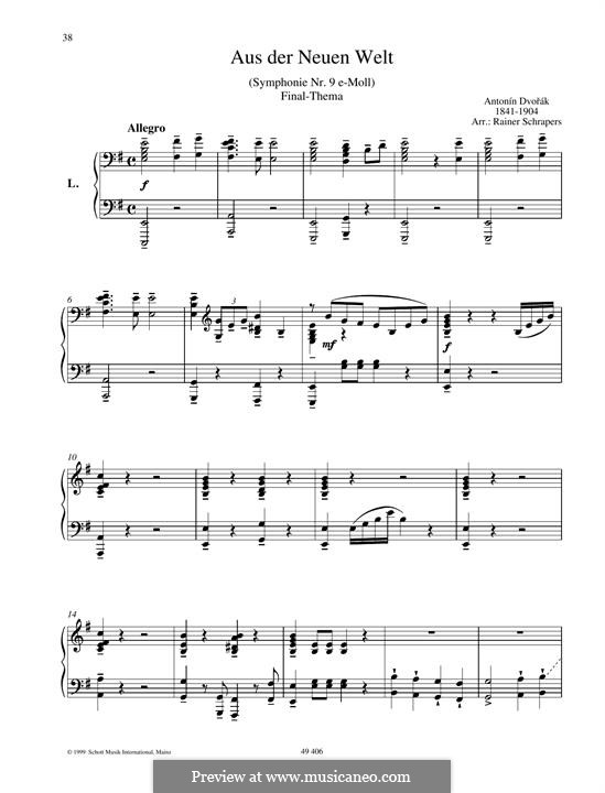 Фрагменты: Final theme, for piano by Антонин Дворжак