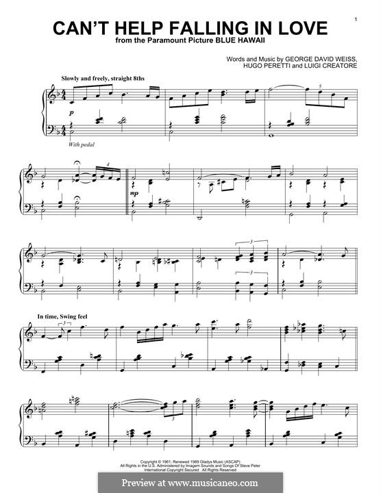 Piano version: Jazz version by George David Weiss, Hugo Peretti, Luigi Creatore
