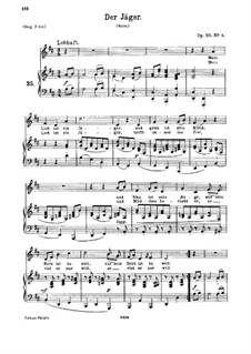 Семь песен, Op.95: Nr.4 Der Jäger by Иоганнес Брамс