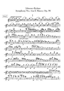 Все части: Партии флейт by Иоганнес Брамс