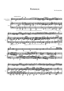 Romances for Piano and Guitarre d'Amore, Op.6: Romance No.1 by Dov Rosenschein