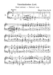 Лирические пьесы, Op.12: No.8 Национальная песня by Эдвард Григ