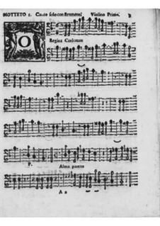 Мотеты и антифоны для голоса, струнных и органа, Op.7: Партии I-II скрипок by Пирро Капачелли Конте Альбергати