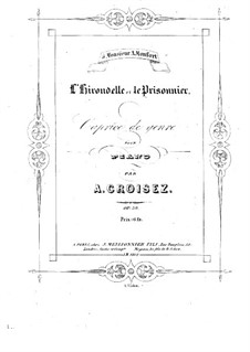 L'hirondelle et le prisonnier, Op.58: L'hirondelle et le prisonnier by Александр Круазе