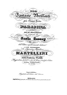Блестящая фантазия на темы из оперы 'Паризина' Доницетти, Op.327: Фантазия No.1 by Карл Черни