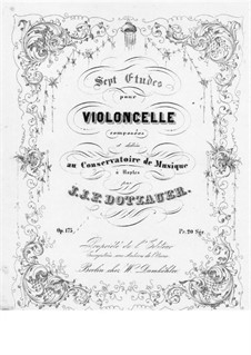 Семь этюдов для виолончели, Op.175: Семь этюдов для виолончели by Фридрих Дотцауэр