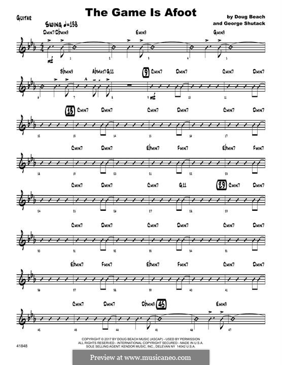 The Game is Afoot: Партия гитары by Doug Beach