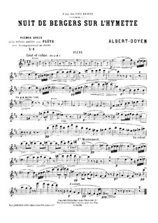 Poèmes grecs for Flute and Piano: Сольная партия by Альбер Дуайен