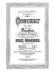 Концерт для фортепиано с оркестром ми-бемоль мажор, Op.36: Часть I by Феликс Дрезеке