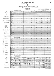 Реквием си-бемоль минор, B.165 Op.89: Партитура by Антонин Дворжак