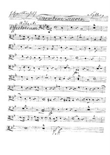 Reges Tharsis et insulae munera, HV 107: Trombone tenor part by Йозеф Эйблер