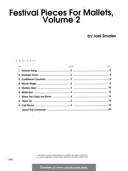 Festival Pieces for Mallets, Volume 2: Festival Pieces for Mallets, Volume 2 by Joel Smales