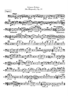 Рапсодия для альта, Op.53: Партии фаготов by Иоганнес Брамс