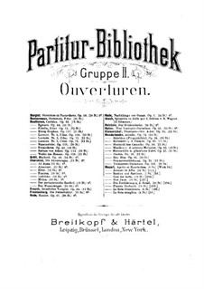 Гамлет. Увертюра, Op.37: Партитура by Нильс Вильгельм Гаде