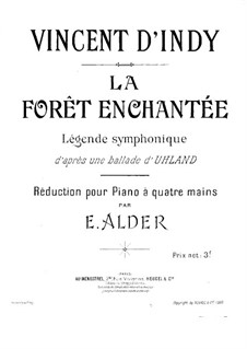 La forêt enchantée, Op.8: Первая и вторая партии by Венсан д' Энди