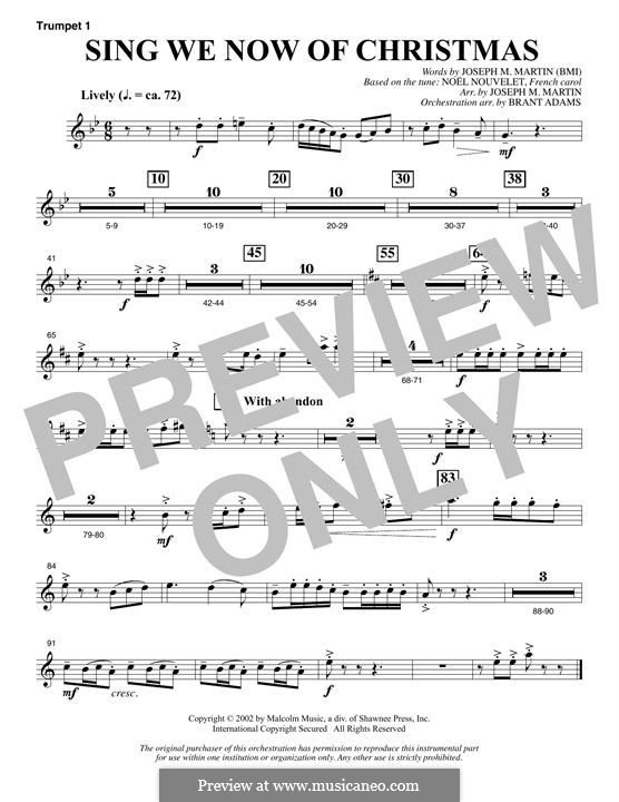 Choir Instrumental Pak version by Joseph M. Martin: Bb Trumpet 1 part by folklore