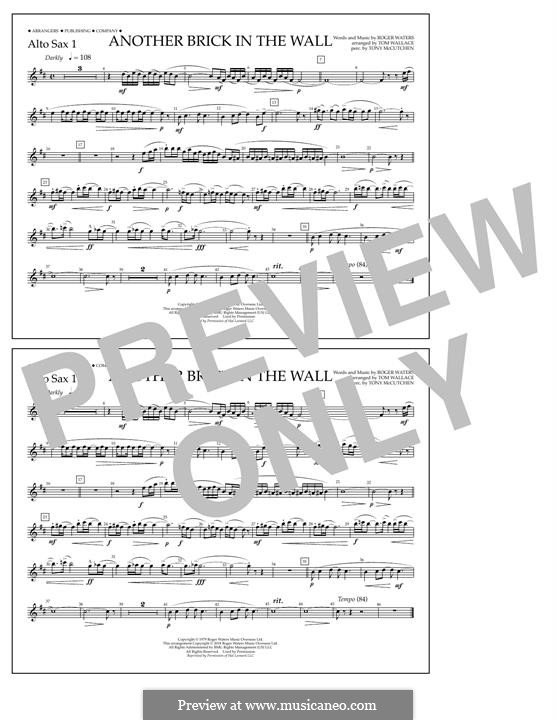 Another Brick in the Wall (arr. Tom Wallace): Alto Sax 1 part by Roger Waters