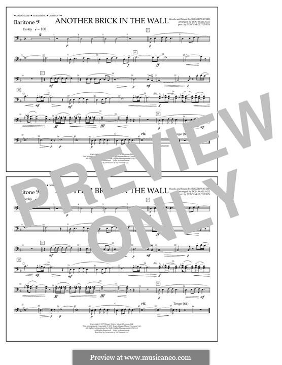 Another Brick in the Wall (arr. Tom Wallace): Baritone B.C. part by Roger Waters