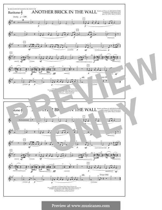 Another Brick in the Wall (arr. Tom Wallace): Baritone T.C. part by Roger Waters