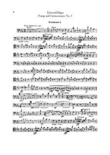 Марш No.3: Партии тромбонов и тубы by Эдуард Элгар