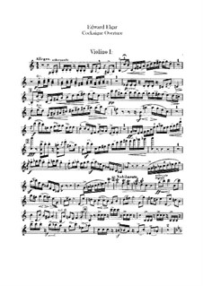 Шлараффенланд (В городе Лондоне), Op.40: Скрипка I by Эдуард Элгар