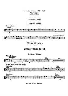 Вся оратория: Партии тромбонов by Георг Фридрих Гендель