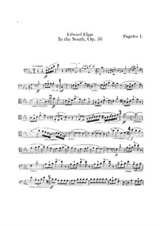 На Юге (Алассио). Концертная увертюра, Op.50: Партии фаготов by Эдуард Элгар