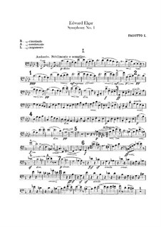 Симфония No.1 ля-бемоль мажор, Op.55: Партии фаготов by Эдуард Элгар