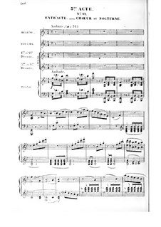 Первый день счастья: Акт III, клавир с вокальной партией by Даниэль Обер