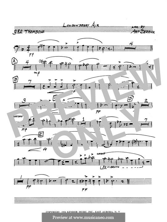 Jazz Ensemble version: 3rd Trombone part by folklore