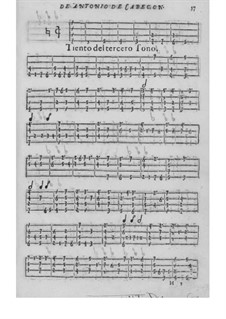 Obras de música para tecla, arpa y vihuela: Часть III by Антонио де Кабесон