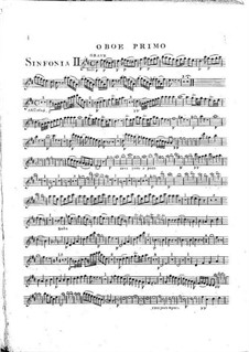 Симфония No.1 ре мажор, G.503 Op.12: Партия I гобоев by Луиджи Боккерини