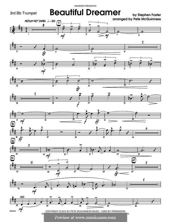 Jazz Ensemble version: 3rd Bb Trumpet part by Стефен Фостер