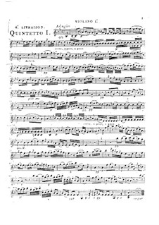 Струнные квинтеты, Op.46: Квинтет No.1 си-бемоль мажор, G.359 by Луиджи Боккерини