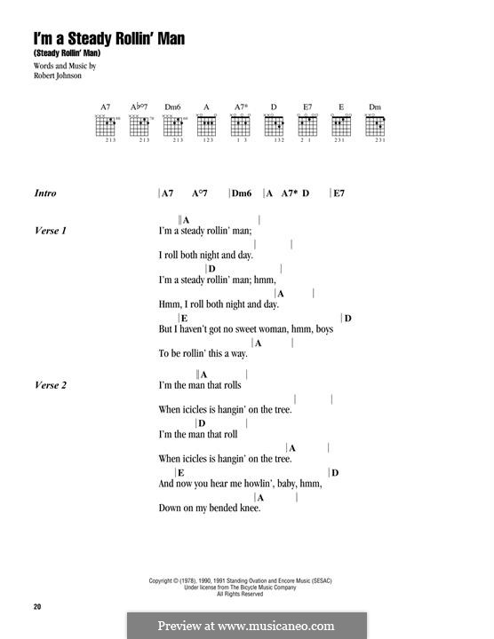 I'm A Steady Rollin' Man (Steady Rollin' Man): I'm A Steady Rollin' Man (Steady Rollin' Man) by Robert Johnson