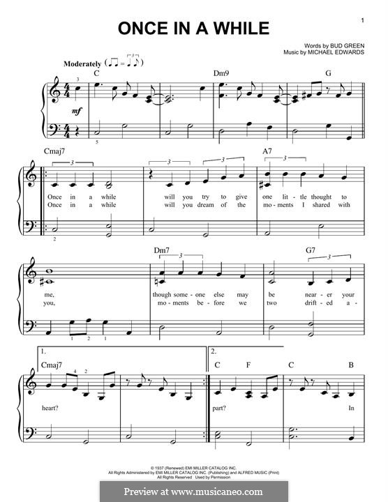 Once in a While: Для фортепиано by Michael Edwards