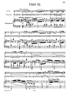 Фортепианное трио No.27 ля-бемоль мажор, Hob.XV/14: Партитура by Йозеф Гайдн
