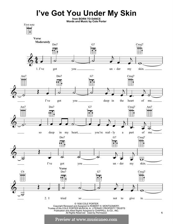 I've got you under my skin ноты. Under my skin ноты. I've got you under my skin фрэнк синатра. I got you under my skin перевод. I've got you under my skin.