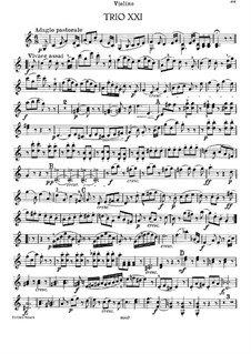 Фортепианное трио No.35 до мажор, Hob.XV/21: Партия скрипки by Йозеф Гайдн