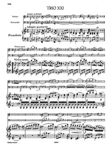 Фортепианное трио No.35 до мажор, Hob.XV/21: Партитура by Йозеф Гайдн