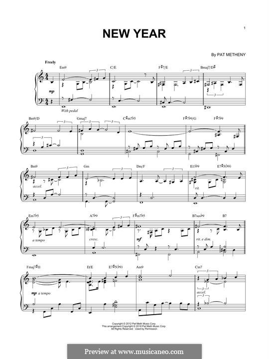 New Year: Для фортепиано by Pat Metheny