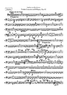 Концерт для скрипки с оркестром ре мажор, Op.61: Партия литавр by Людвиг ван Бетховен