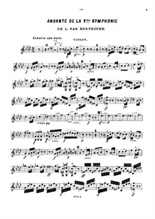 Часть II: Версия для фортепианного трио – партия скрипки by Людвиг ван Бетховен