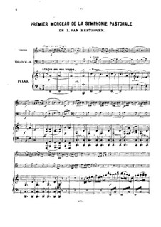 Часть I. Пробуждение радостных чувств от прибытия в деревню: Версия для фортепианного трио by Людвиг ван Бетховен