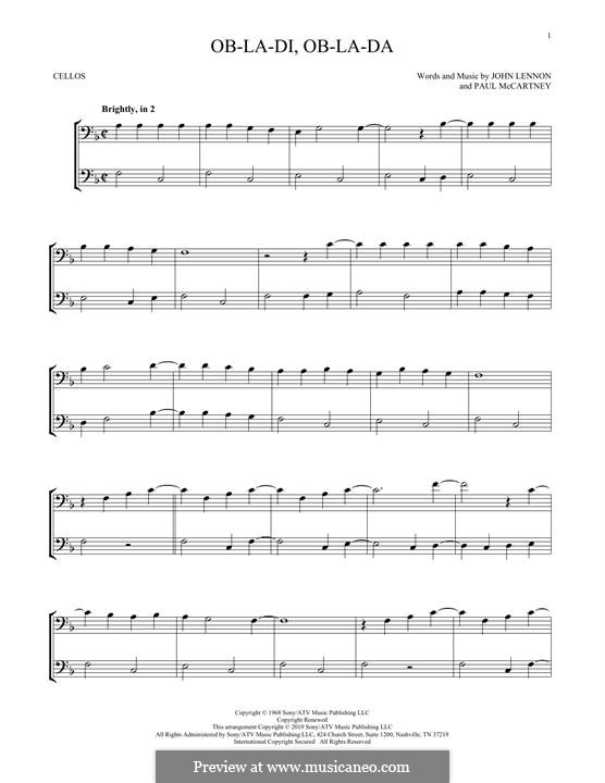 Instrumental version: Для двух виолончелей by John Lennon, Paul McCartney