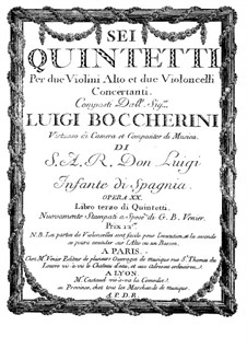 Струнные квинтеты, Op.13: Квинтет No.6 ми мажор – партия второй виолончели, G.282 by Луиджи Боккерини