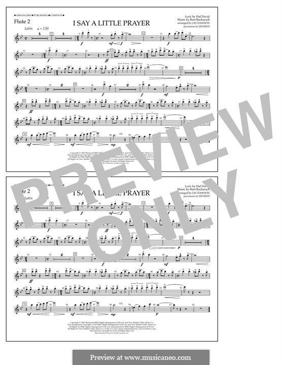 I Say a Little Prayer (arr. Jay Dawson) Aretha Franklin: Flute 2 part by Burt Bacharach