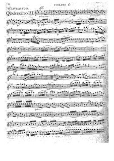 Струнные квартеты, Op.32: Квартет No.6 ля мажор, G.206 by Луиджи Боккерини