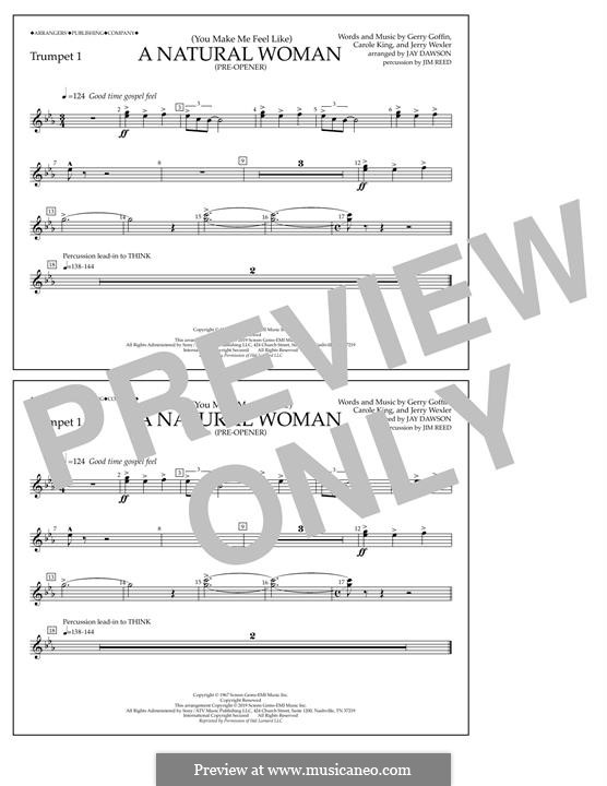 (You Make Me Feel Like) A Natural Woman (Pre-Opener) Aretha Franklin: Trumpet 1 part by Carole King, Gerry Goffin, Jerry Wexler